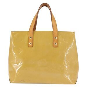Louis Vuitton Reade Handbag Monogram Vernis Beige Patent_Leather Handbag